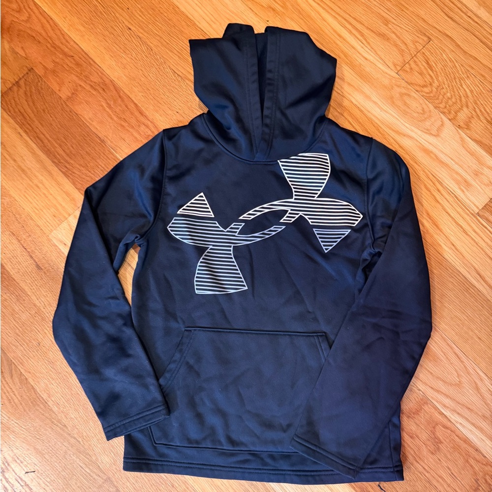Boys Under Armour Charcoal Hoodie